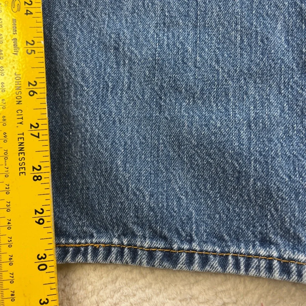 Levis 501 Original Fit Mens Medium Wash Blue Denim Straight Leg Jeans 34x32